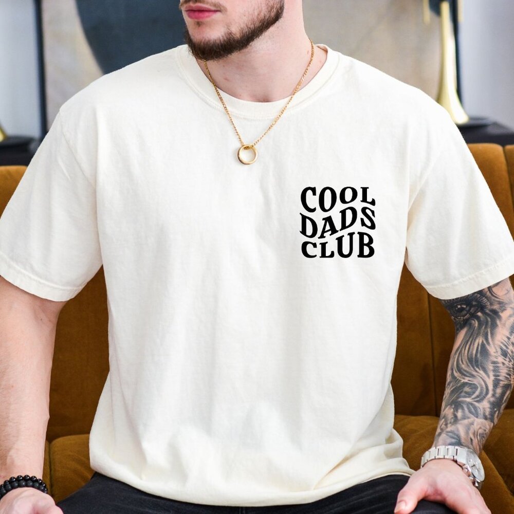 NEW Cool Dads Club Cotton Tshirt for Fathers Day Gift for Him New Dad Gift